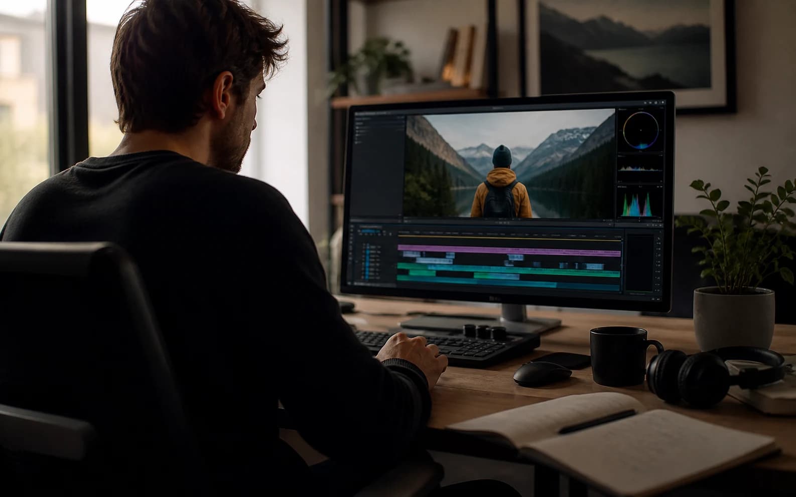 Video prompt enhancer cover showing a cinematic AI video reference