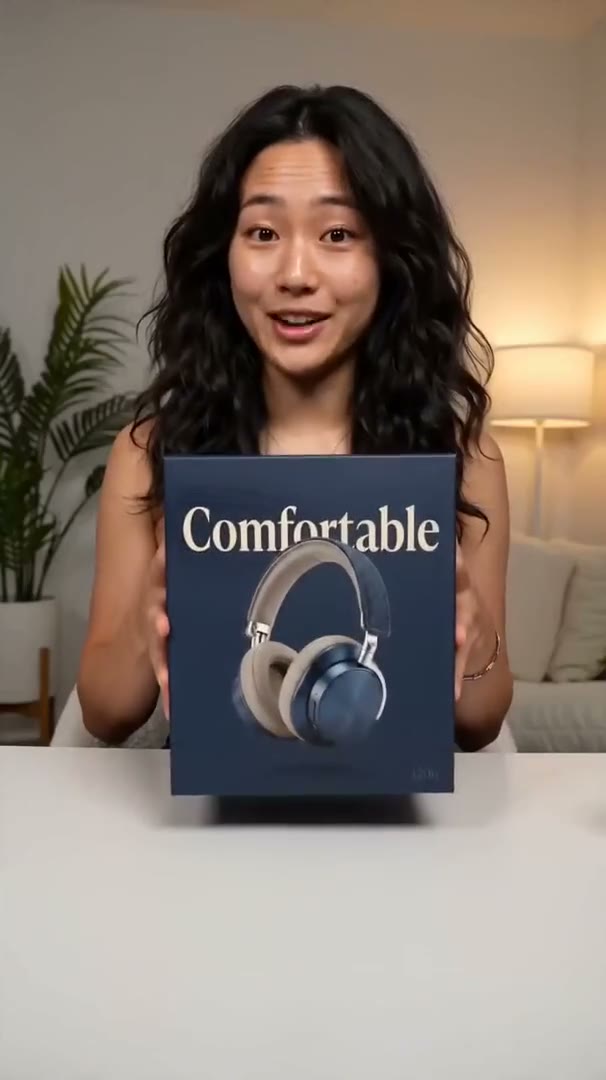 Reference frame from a talking-head social video